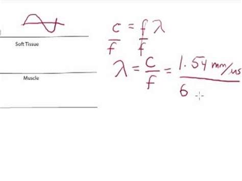 Ultrasound Physics: Wavelength Calculation - YouTube