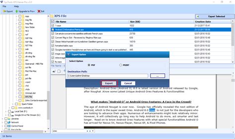 XPS Converter Software – Export XPS, OXPS File Into Portable Format