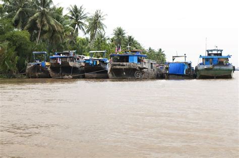 Mekong River boats stock photo. Image of homes, fishermen - 21300130