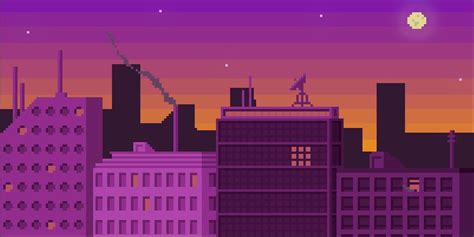 Pixel Art | Pixel art, Cityscape, Game environment