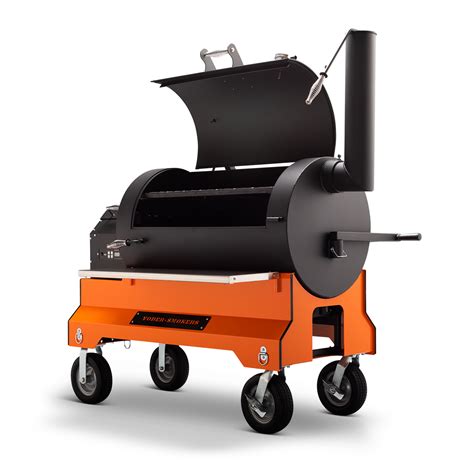 Yoder Smokers YS 1500S Competition Pellet Grill – Orange | Smokin' Deal BBQ