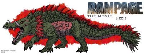 Rampage: Lizzie by HellraptorStudios | Kaiju design, Kaiju art, Fantasy monster