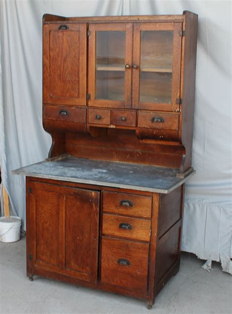 Bargain John's Antiques | Antique Oak Kitchen Cabinet - Wilson ...