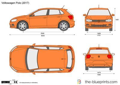 Volkswagen Polo Vector Drawing