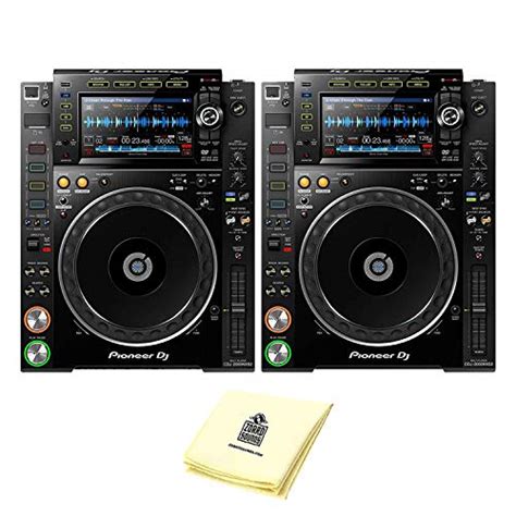 Pioneer DJ CDJ-2000NXS2 Professional Multi Player DJ CD Player or Media Player (PAIR) with 7 ...