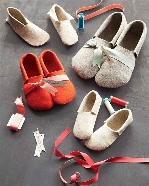 Stephanie's Sewn Felt Slippers | Martha Stewart