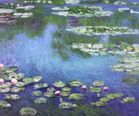 Water Lilies (Drifting), Claude Monet, Reproduction