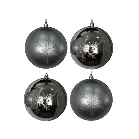 Yul - Silver Glitter Christmas Ornaments - Christmas Tree Singapore