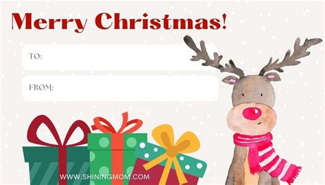 Personalized Christmas Gift Labels and Tags – Free Download!