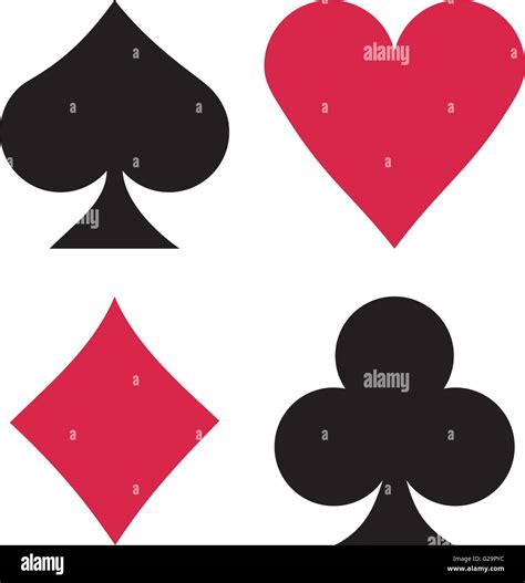 Suit cards spades hearts diamonds clubs Stock Vector Image & Art - Alamy