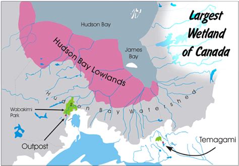 Hudson Bay Lowlands map - Ottertooth