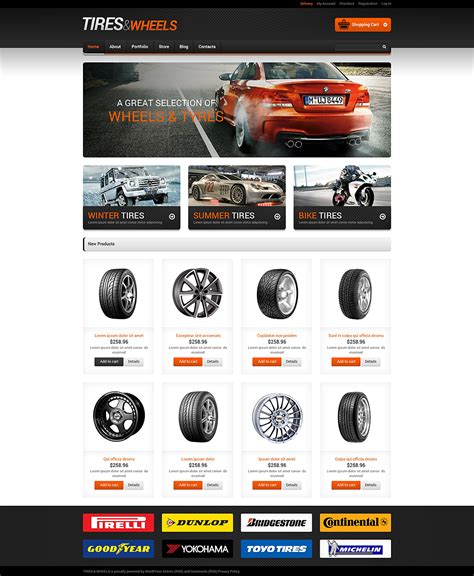 Wheels & Tires Responsive WooCommerce Theme – Templates – Buy Website Templates, Web Templates ...