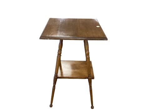 Lot - Wood Side Table