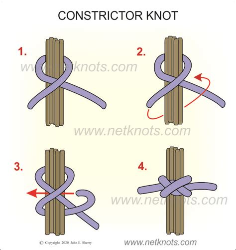 Constrictor Knot - How to tie a Constrictor Knot