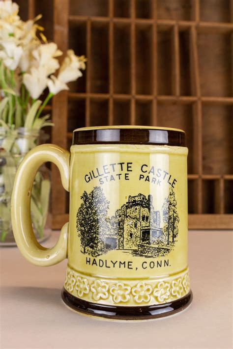 Vintage Coffee Mug Beer Coffee Mug Gillette Castle | Etsy | Vintage coffee, Painted coffee mugs ...