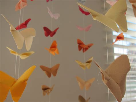 DIY Origami Butterfly Mobile