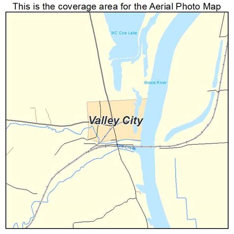 Aerial Photography Map of Valley City, IL Illinois