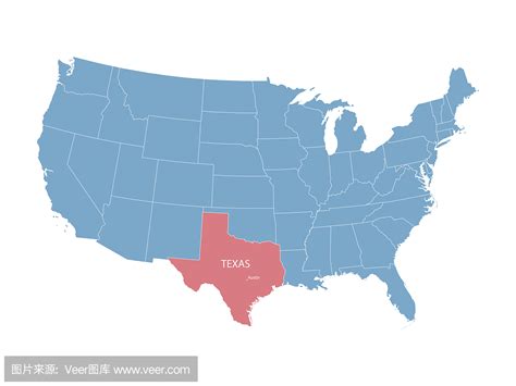 美国德州地图全图_美国地图全图 - 随意云