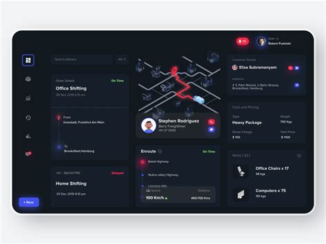 Logistics - Logistics Dashboard by Crazydes - UX UI Design Studio on Dribbble