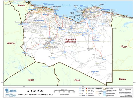 UN Libya General Logistics Planning Map | Public Intelligence