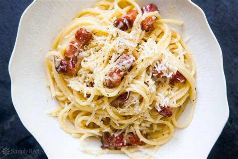 Spaghetti Pasta Carbonara Recipe | SimplyRecipes.com