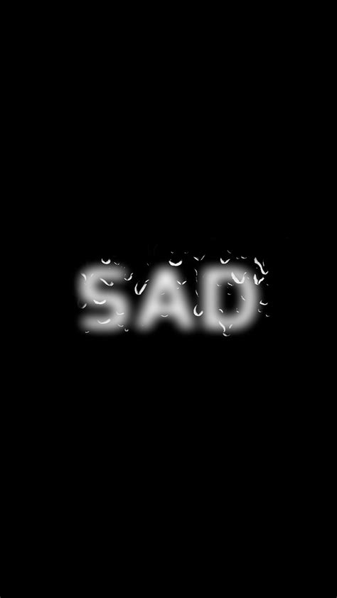 sad, dark, black, typography, hd, 4k HD Phone Wallpaper | Rare Gallery