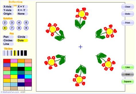 Interactive Rotational Symmetry Game - Symmetry Artist