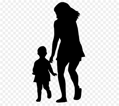 mother and daughter silhouette png - Clip Art Library