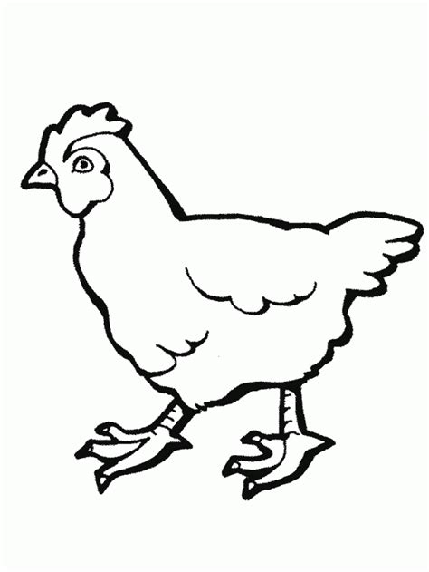 clipart hen outline - Clip Art Library