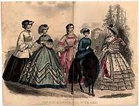 Godey's fashion plate, June 1862