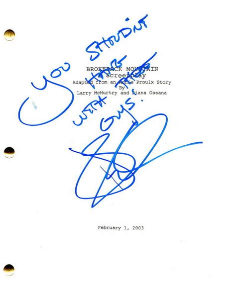 JAKE GYLLENHAAL SIGNED AUTOGRAPH -BROKEBACK MOUNTAIN MOVIE SCRIPT ...