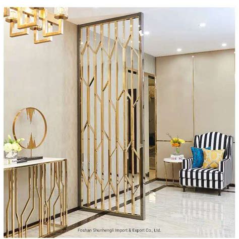 Living Room Metal Partition Stainless Steel Wall Partition for Home - Partition and Partition ...