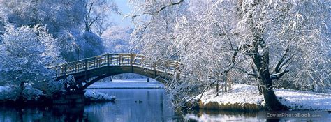 Winter Ice Bridge Facebook Cover - Places