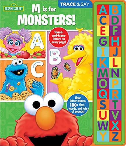 Sesame Street Elmo, Big Bird, Cookie Monster, and More! - Trace and Say ...