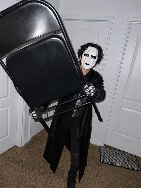 My STING Halloween costume wanted to share. : r/AEWOfficial