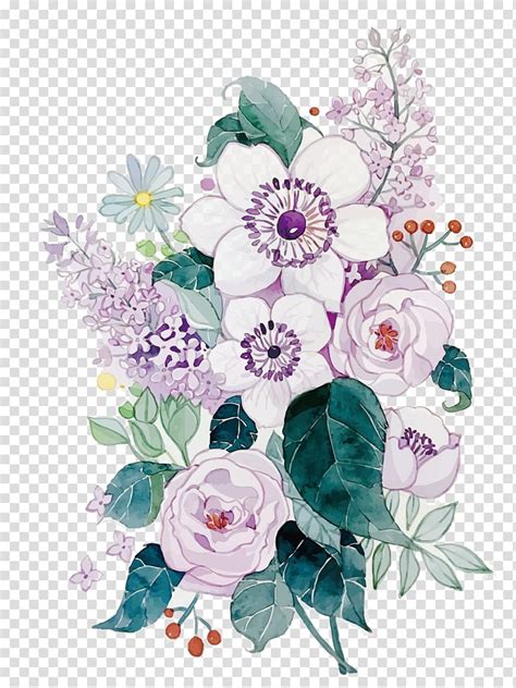 Watercolor White Flower Clip Art Free | Bruin Blog