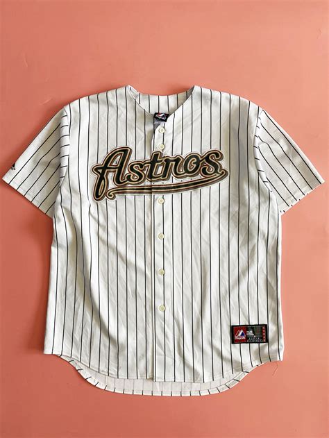 2000 Houston Astros Pinstriped MLB Jersey XL - 5 Star Vintage