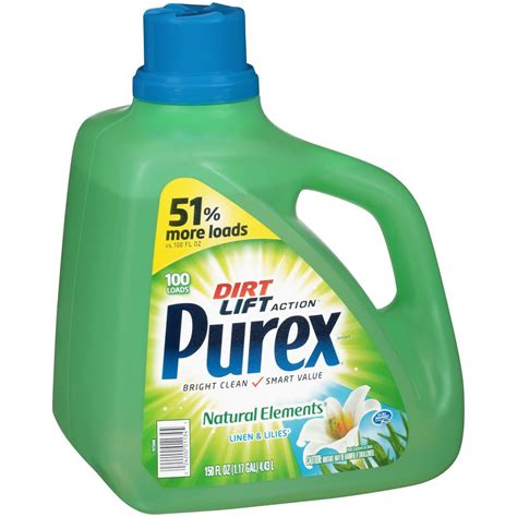 Purex 150 oz. Natural Elements Linen and Lilies Liquid Detergent-024200011345 - The Home Depot