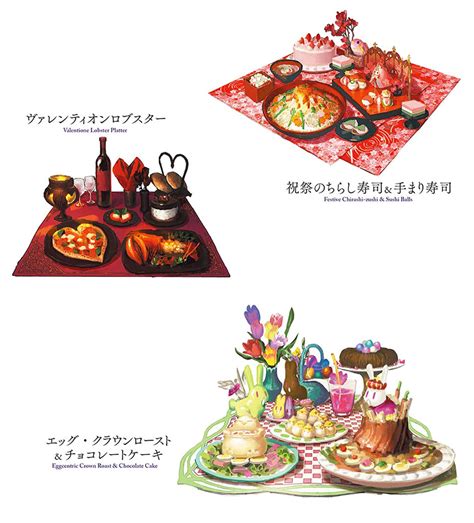 Housing Food Sets Concept Art - Final Fantasy XIV: Stormblood Art Gallery