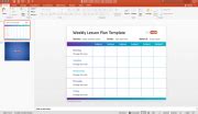 Free Weekly Lesson Plan Template for PowerPoint & Presentation Slides