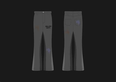 Streetwear Flared Jeans Mockup Vector Adobe Illustrator - Etsy