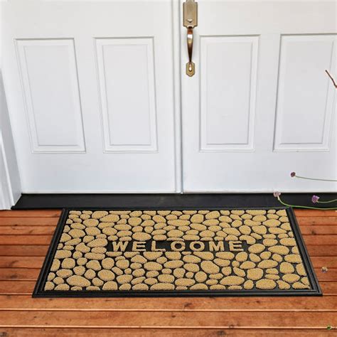 Mibao Half Round Door Mat, Non-Slip Welcome Entrance Way Rug, 24" x 36 ...