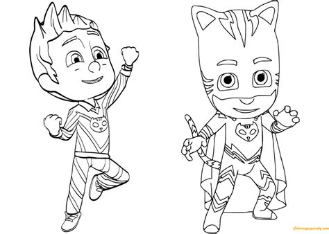 Catboy Pj Mask Printable Coloring Pages