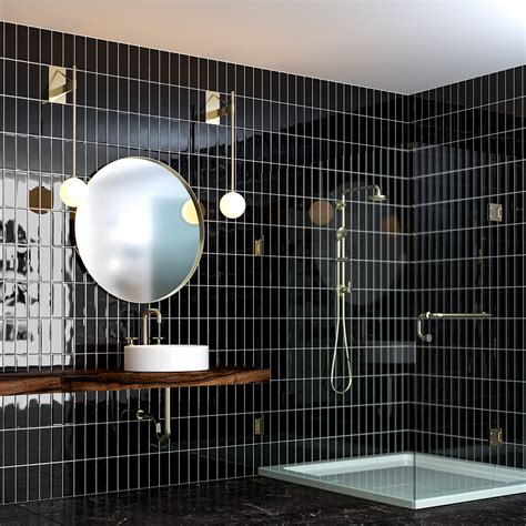 15 Unique Black Tile Bathroom Ideas Every Dark Aesthetic Lover Should ...