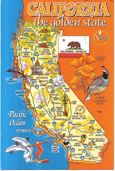 11 best Vintage California Tourist Maps images on Pinterest | Vintage california, Tourist map ...