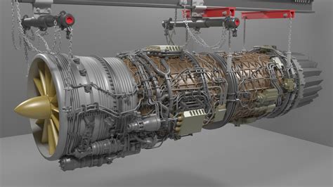 Turbo jet engine 3D - TurboSquid 1247778