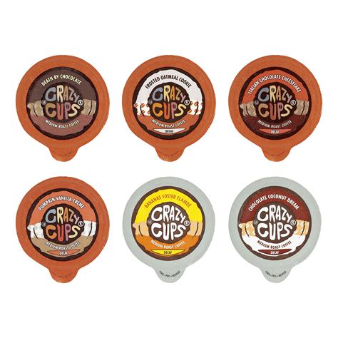 Crazy Cups Decaf Lovers' Flavored Coffee Single Serve Cups For K cups Brewer Variety Pack, 24 Ct ...