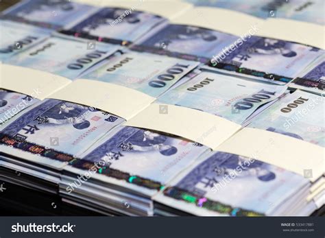 Stacks Of New Taiwan Dollar Bills Stock Photo 533417881 : Shutterstock