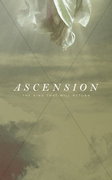 Ascension Day Clouds Church Bifold Bulletin | Clover Media