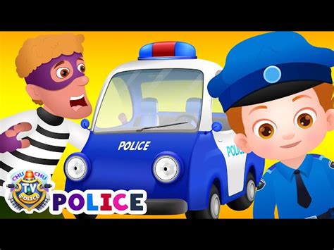 ChuChu TV Police Chase Thief in Police Car & Save Huge Surprise Egg Toys Gifts from Creepy ...